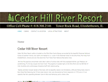Tablet Screenshot of cedarhillriverresort.com